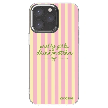 Picasee Apple iPhone 15 Pro Max Hülle - Transparentes Silikon - Pretty matcha