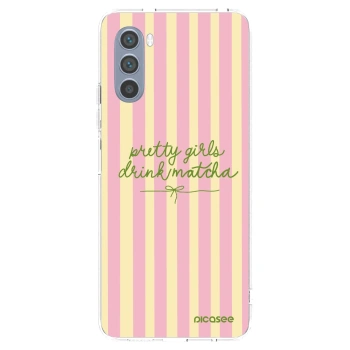 Picasee Motorola Moto G62 Hülle - Transparentes Silikon - Pretty matcha
