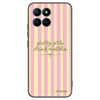 Picasee Honor 70 Lite Hülle - Schwarzes Silikon - Pretty matcha