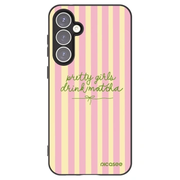 Picasee Samsung Galaxy S23 FE S711B Hülle - Schwarzes Silikon - Pretty matcha