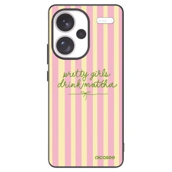 Picasee Xiaomi Redmi Note 13 Pro+ 5G Hülle - Schwarzes Silikon - Pretty matcha