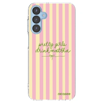 Picasee Samsung Galaxy A15 A156B 5G Hülle - Transparentes Silikon - Pretty matcha