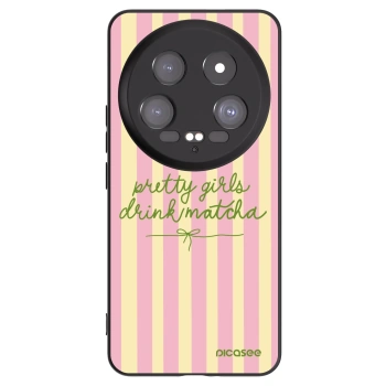 Picasee Xiaomi 14 Ultra Hülle - Schwarzes Silikon - Pretty matcha