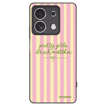 Picasee Xiaomi Redmi Note 13 4G Hülle - Schwarzes Silikon - Pretty matcha