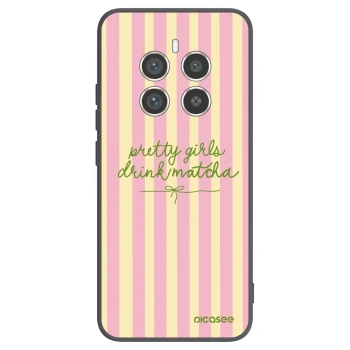 Picasee Realme 12 Pro 5G Hülle - Schwarzes Silikon - Pretty matcha
