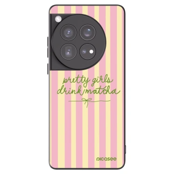 Picasee OnePlus 12 5G Hülle - Schwarzes Silikon - Pretty matcha