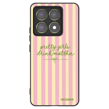 Picasee Xiaomi 14T Hülle - Schwarzes Silikon - Pretty matcha