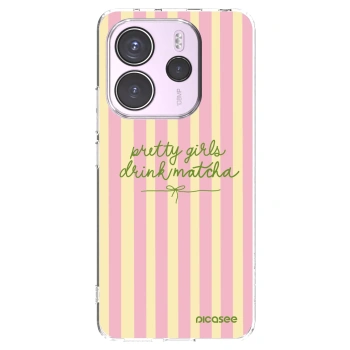 Picasee Xiaomi Redmi Note 14 4G Hülle - Transparentes Silikon - Pretty matcha