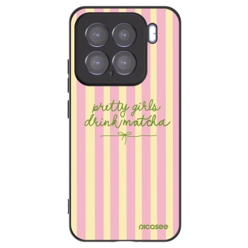 Picasee Xiaomi 15 Hülle - Schwarzes Silikon - Pretty matcha