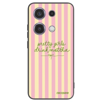Picasee Xiaomi Redmi Note 14S Hülle - Schwarzes Silikon - Pretty matcha