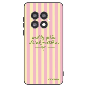 Picasee OnePlus 13 5G Hülle - Schwarzes Silikon - Pretty matcha