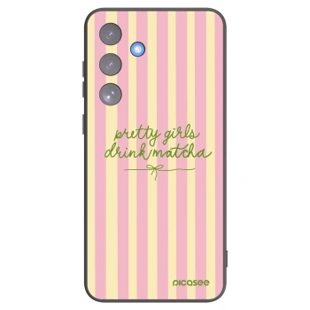 Picasee Samsung Galaxy S25 FE 5G Hülle - Schwarzes Silikon - Pretty matcha