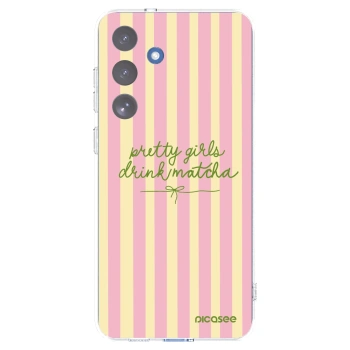 Picasee Samsung Galaxy S25 FE 5G Hülle - Transparentes Silikon - Pretty matcha
