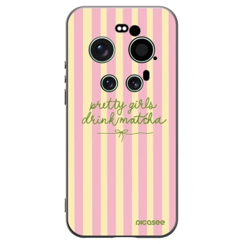 Picasee Xiaomi 17 Ultra Hülle - Schwarzes Silikon - Pretty matcha
