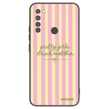 Picasee Xiaomi Redmi Note 8 Hülle - Schwarzes Silikon - Pretty matcha