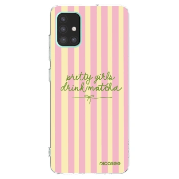 Picasee Samsung Galaxy A51 A515F Hülle - Transparentes Silikon - Pretty matcha