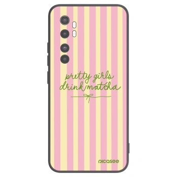 Picasee Xiaomi Mi Note 10 Lite Hülle - Schwarzes Silikon - Pretty matcha