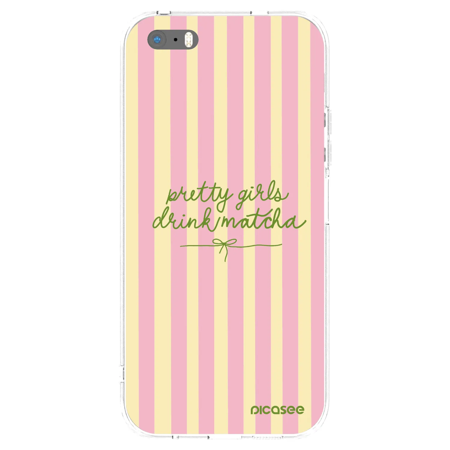 Picasee Apple iPhone 5/5S/SE Hülle - Transparentes Silikon - Pretty matcha