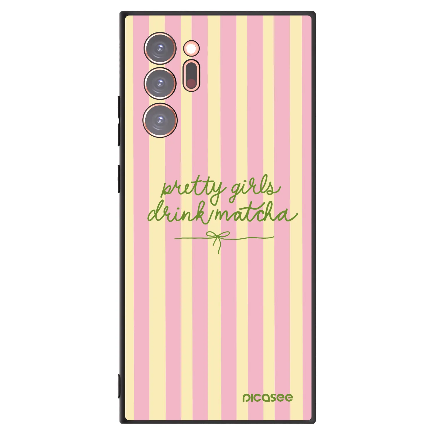 Picasee Samsung Galaxy Note 20 Ultra Hülle - Schwarzes Silikon - Pretty matcha