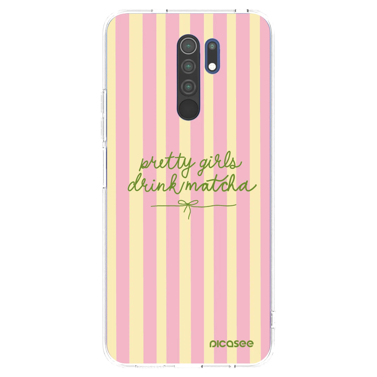Picasee Xiaomi Redmi 9 Hülle - Transparentes Silikon - Pretty matcha