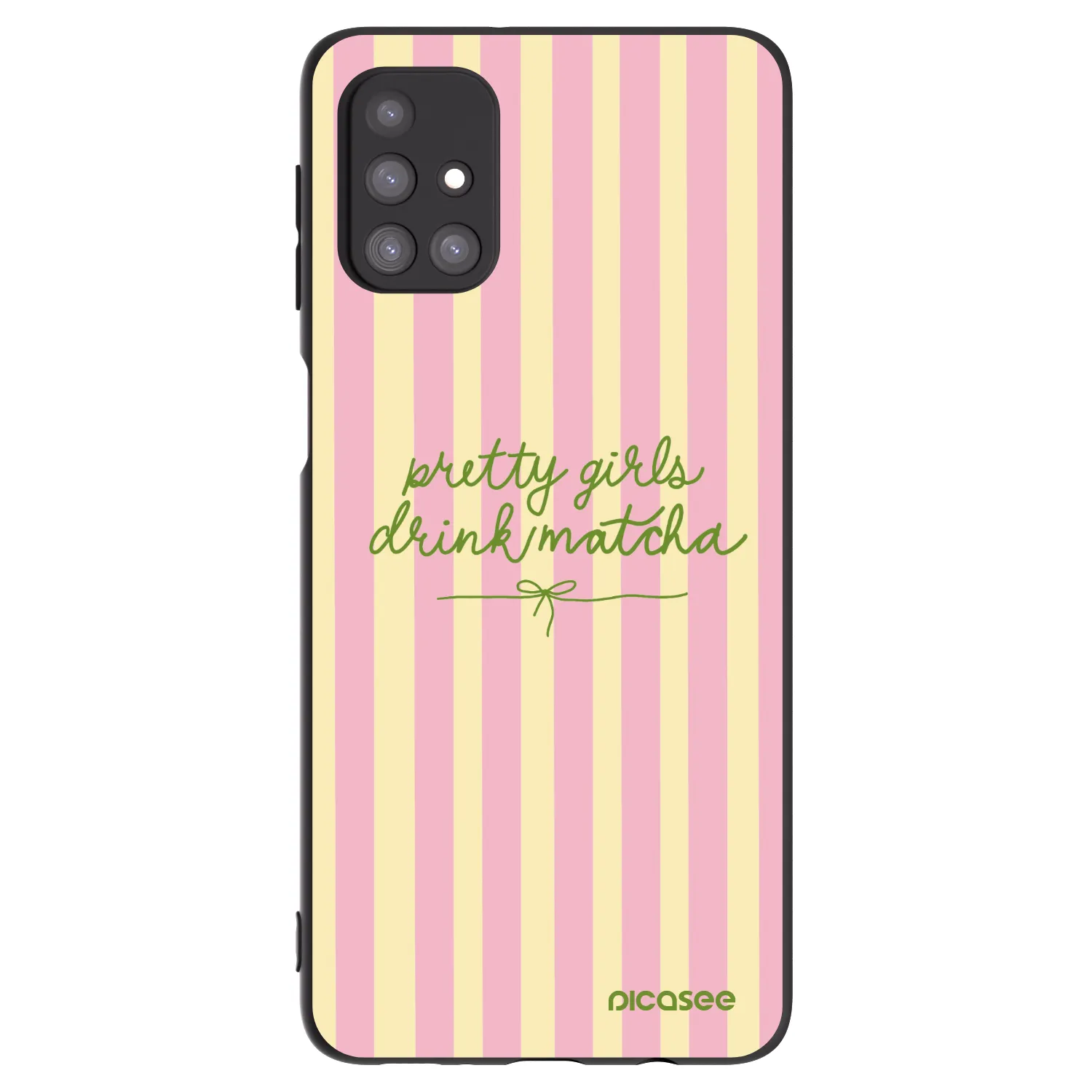 Picasee Samsung Galaxy M31s Hülle - Schwarzes Silikon - Pretty matcha