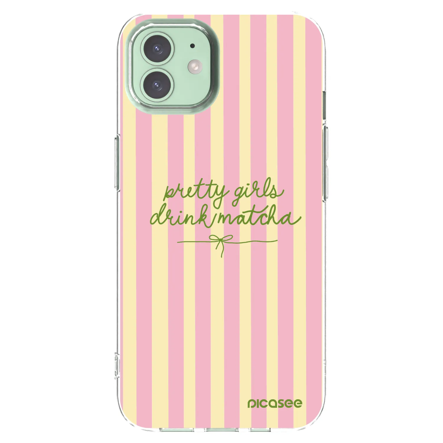 Picasee Apple iPhone 12 Pro Hülle - Transparentes Silikon - Pretty matcha