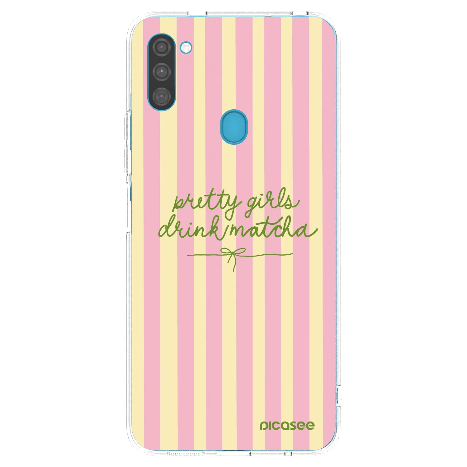 Picasee Samsung Galaxy M11 Hülle - Transparentes Silikon - Pretty matcha