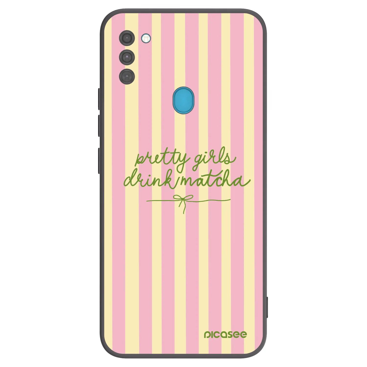 Picasee Samsung Galaxy M11 Hülle - Schwarzes Silikon - Pretty matcha