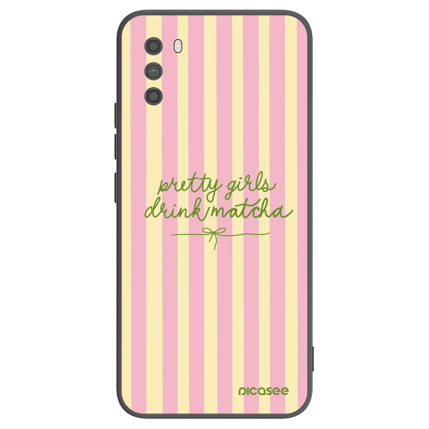 Picasee Xiaomi Poco M3 Hülle - Schwarzes Silikon - Pretty matcha