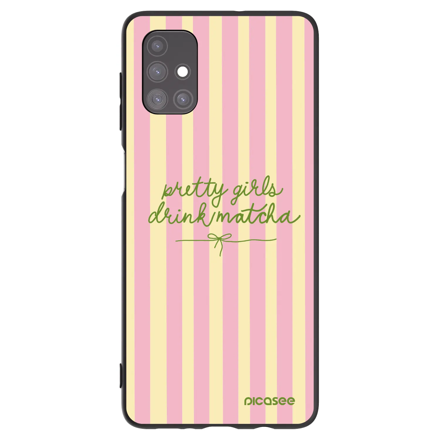 Picasee Samsung Galaxy M51 M515F Hülle - Schwarzes Silikon - Pretty matcha