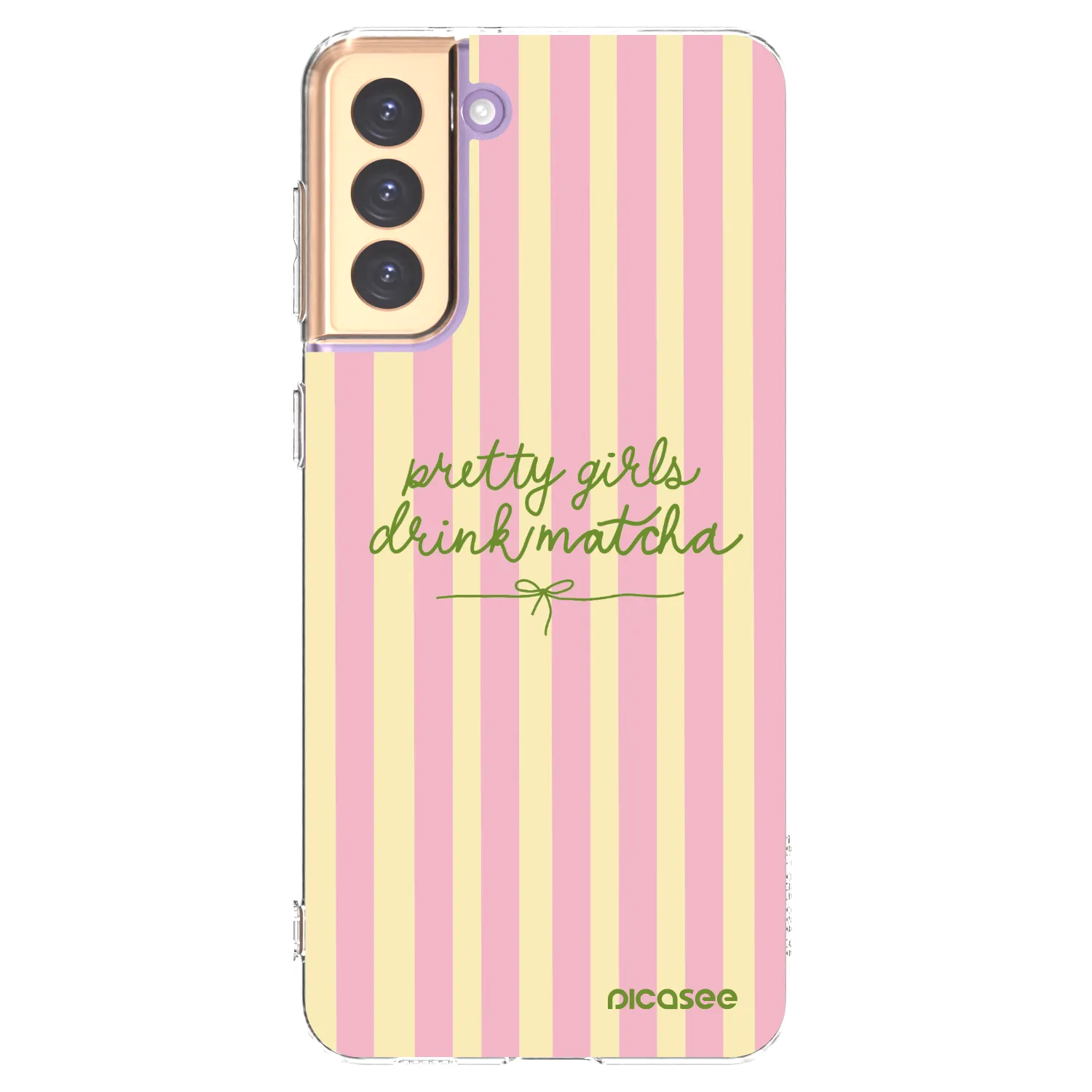 Picasee Samsung Galaxy S21+ 5G G996F Hülle - Transparentes Silikon - Pretty matcha