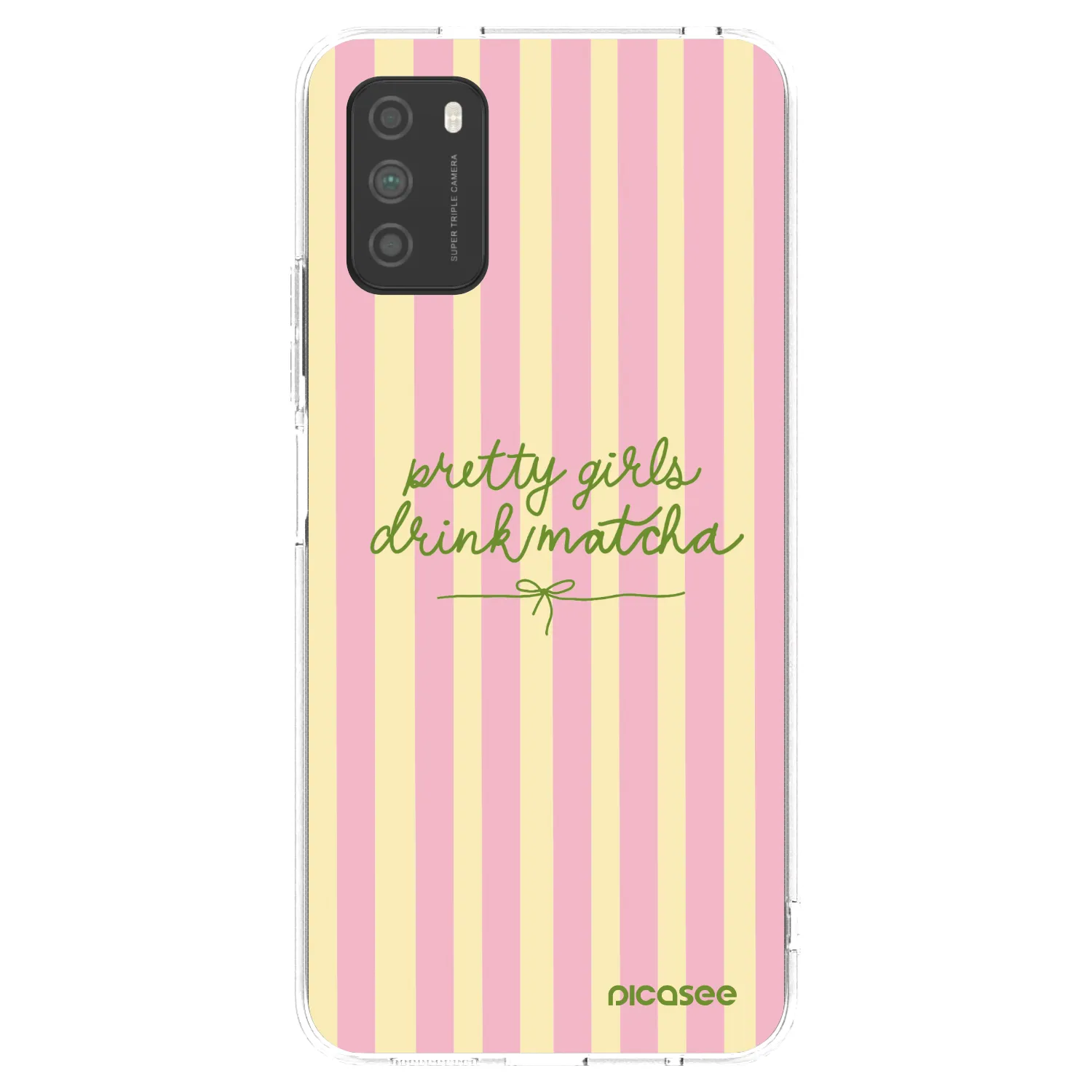 Picasee Xiaomi Poco M3 Hülle - Transparentes Silikon - Pretty matcha