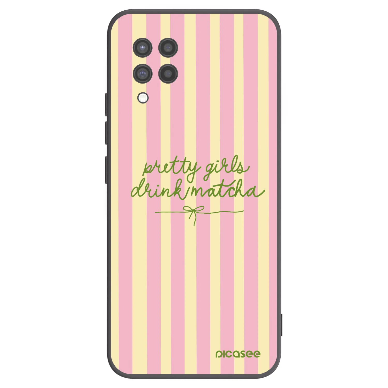 Picasee Samsung Galaxy A42 A426B Hülle - Schwarzes Silikon - Pretty matcha