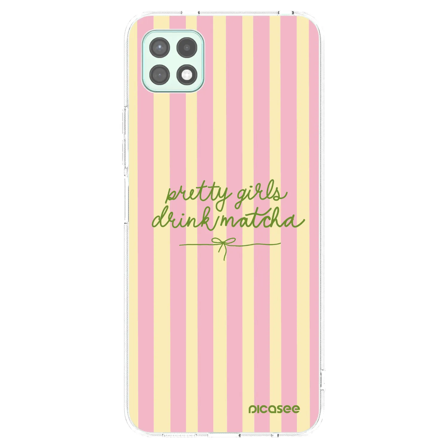 Picasee Samsung Galaxy A22 A226B 5G Hülle - Transparentes Silikon - Pretty matcha
