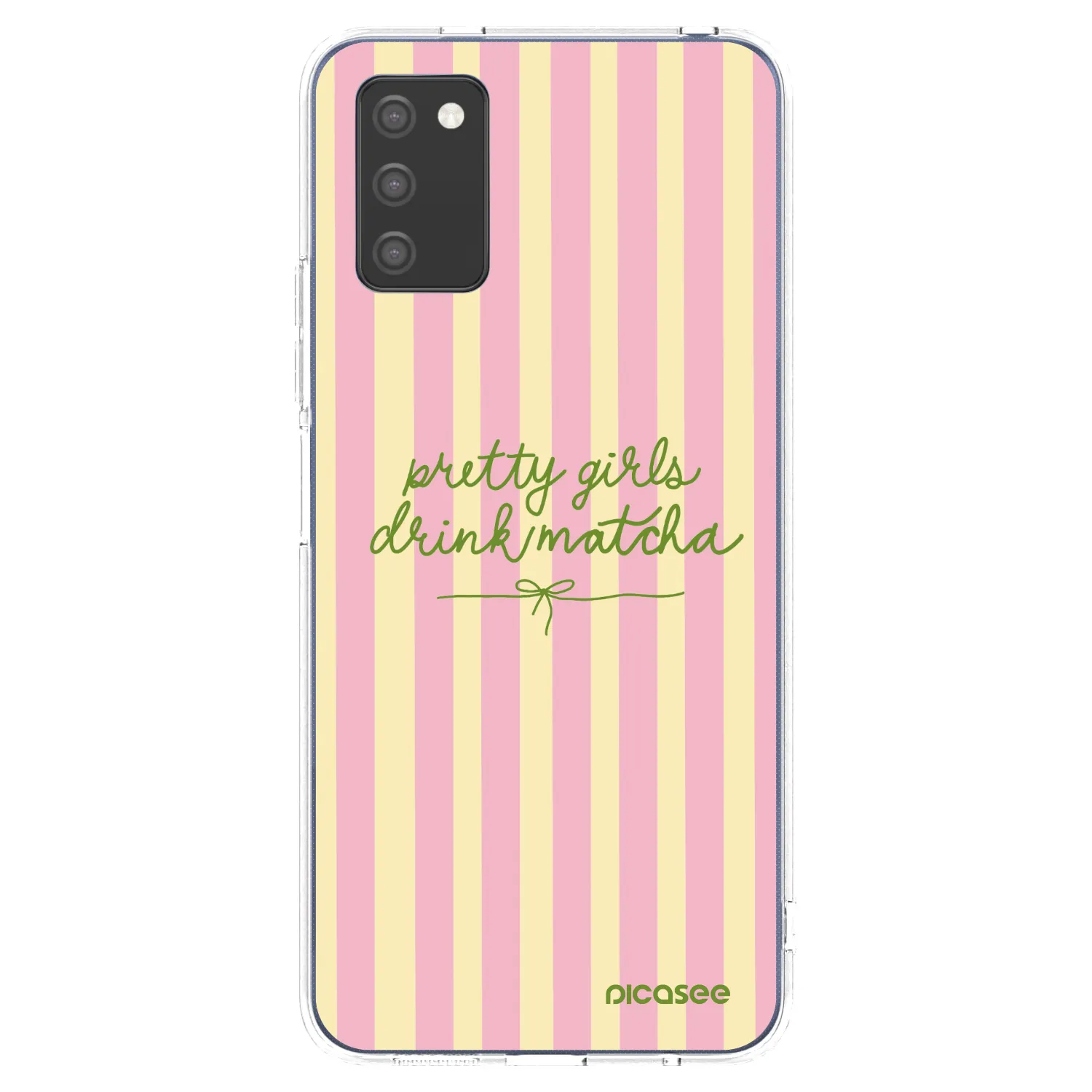 Picasee Samsung Galaxy A02s A025G Hülle - Transparentes Silikon - Pretty matcha