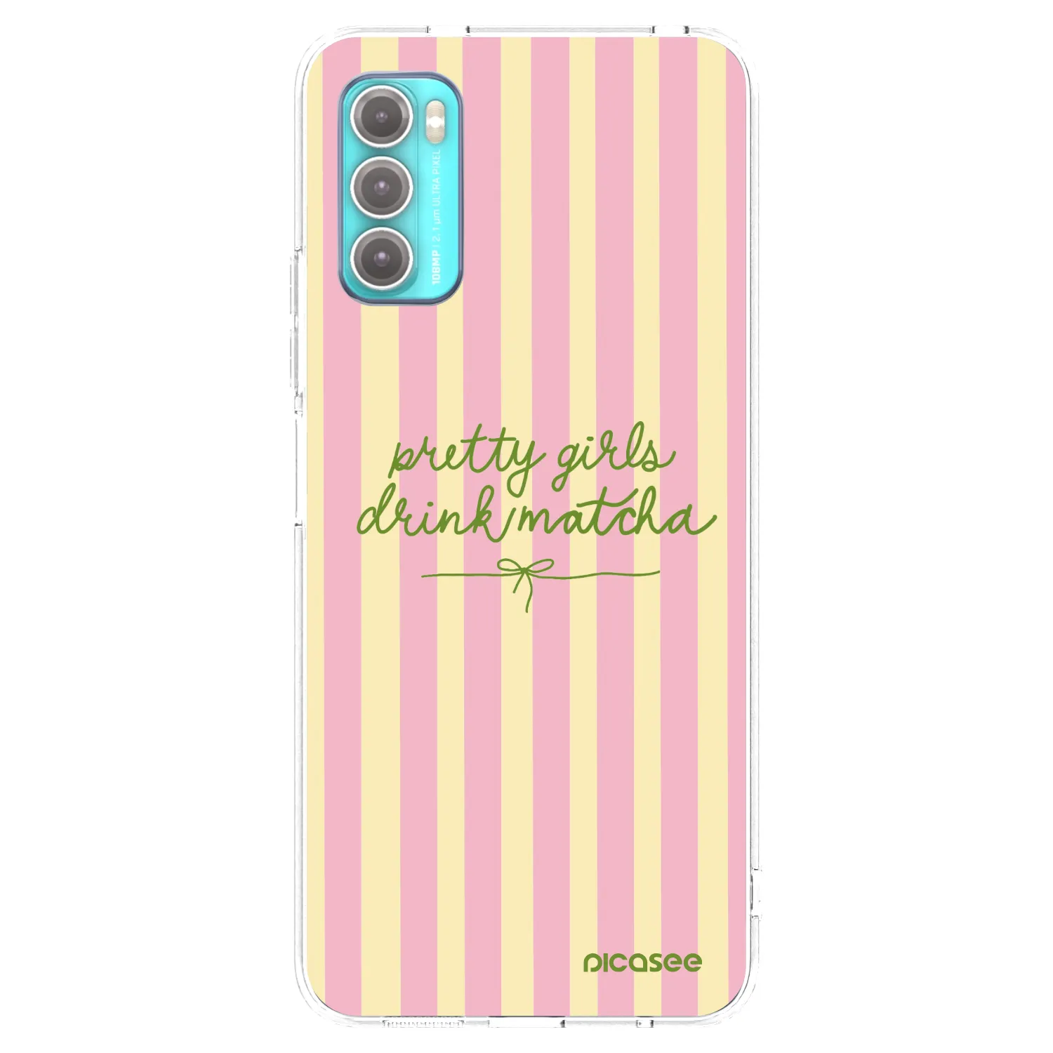 Picasee Motorola Moto G60 Hülle - Transparentes Silikon - Pretty matcha
