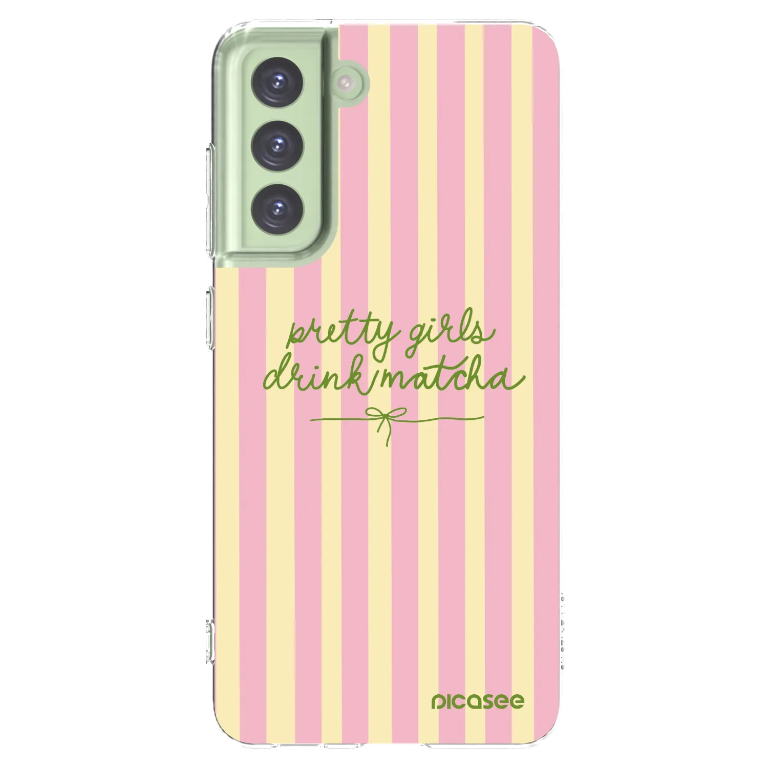 Picasee Samsung Galaxy S21 FE 5G Hülle - Transparentes Silikon - Pretty matcha