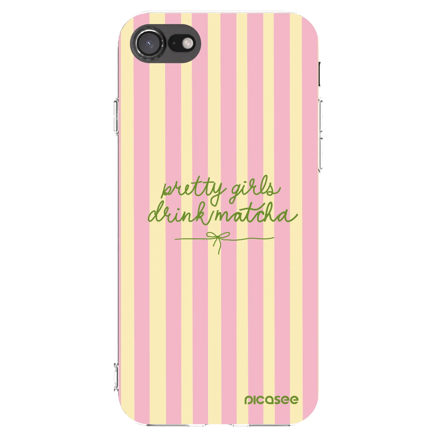 Picasee Apple iPhone SE 2022 Hülle - Transparentes Silikon - Pretty matcha