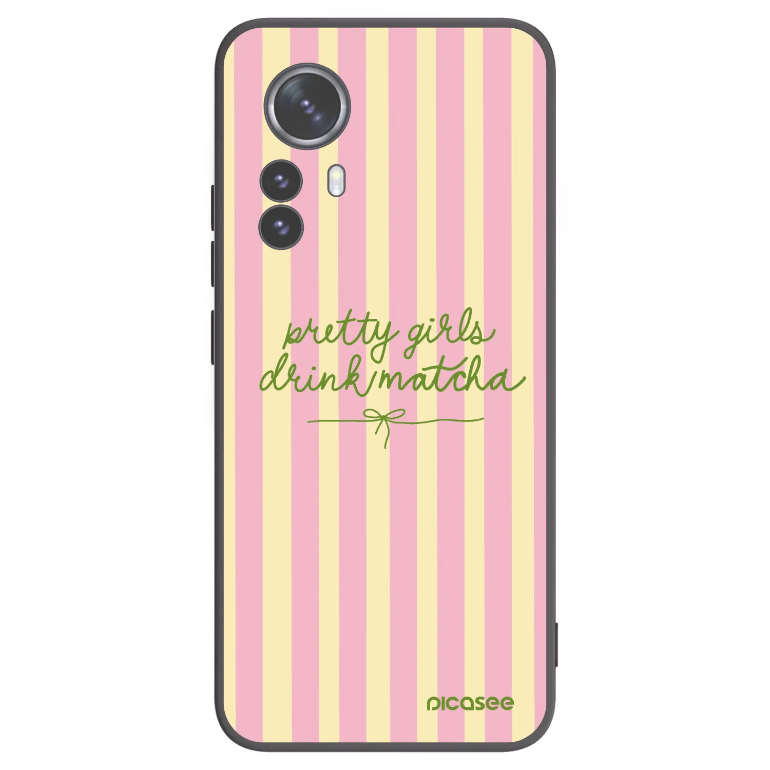 Picasee Xiaomi 12 Pro Hülle - Schwarzes Silikon - Pretty matcha