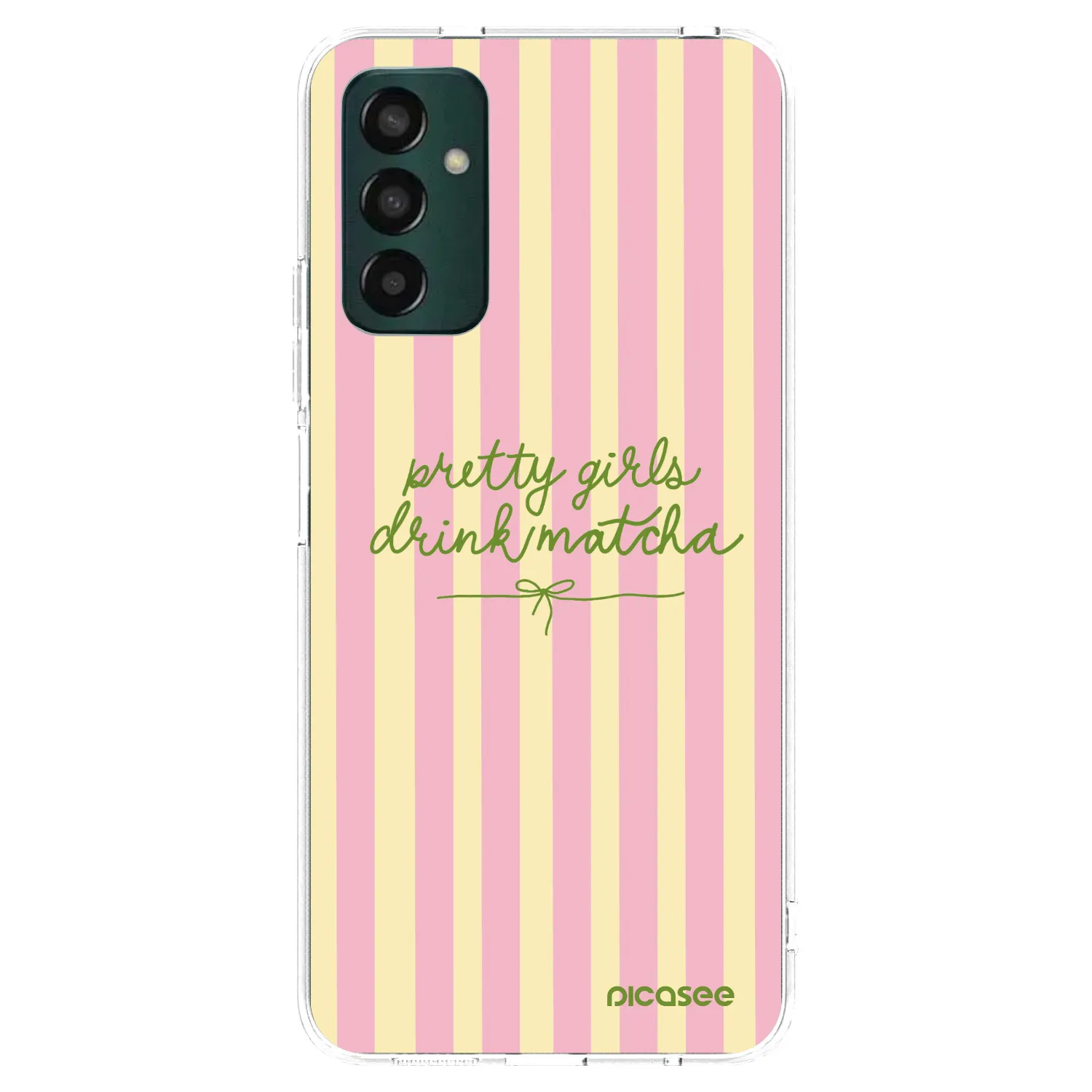 Picasee Samsung Galaxy M13 M135F Hülle - Transparentes Silikon - Pretty matcha