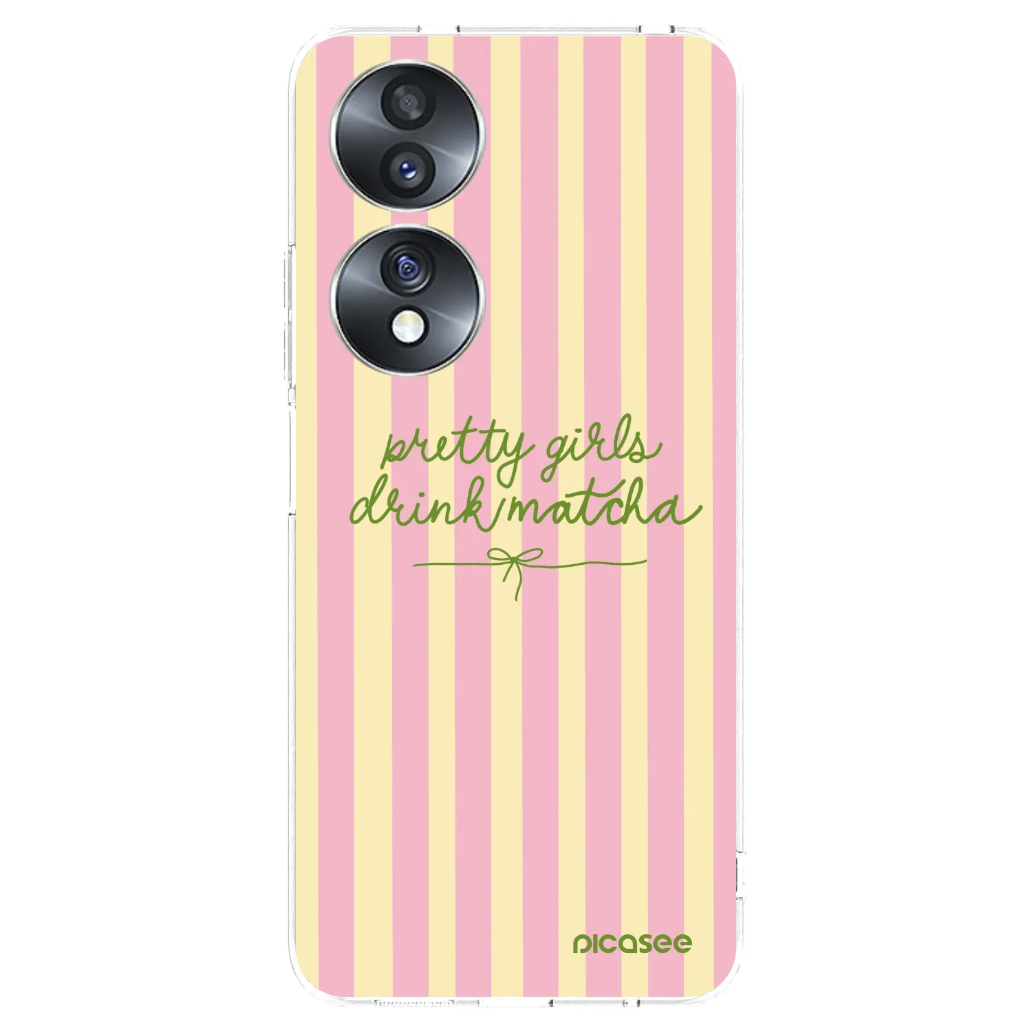 Picasee Honor 70 Hülle - Transparentes Silikon - Pretty matcha