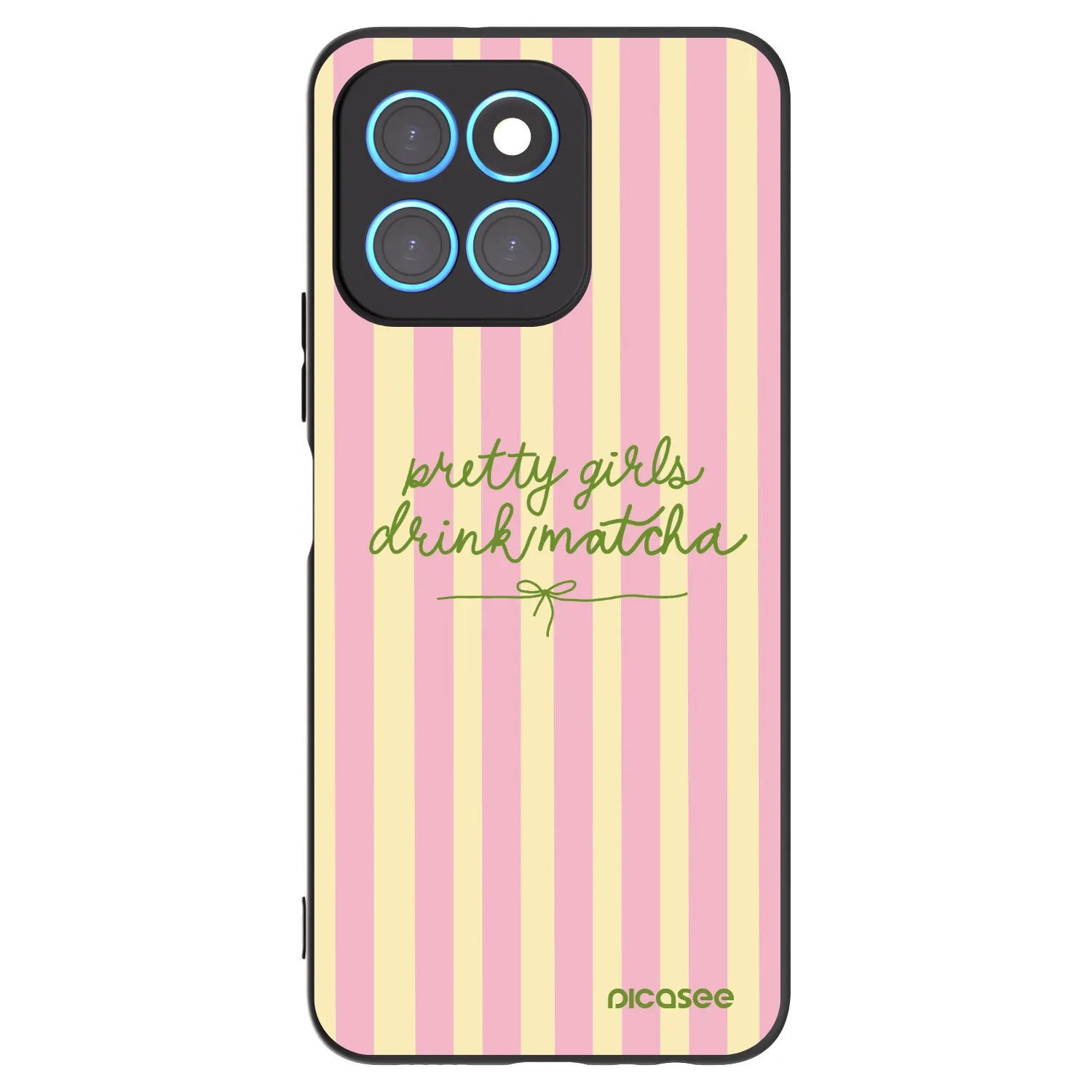 Picasee Honor X8 5G Hülle - Schwarzes Silikon - Pretty matcha