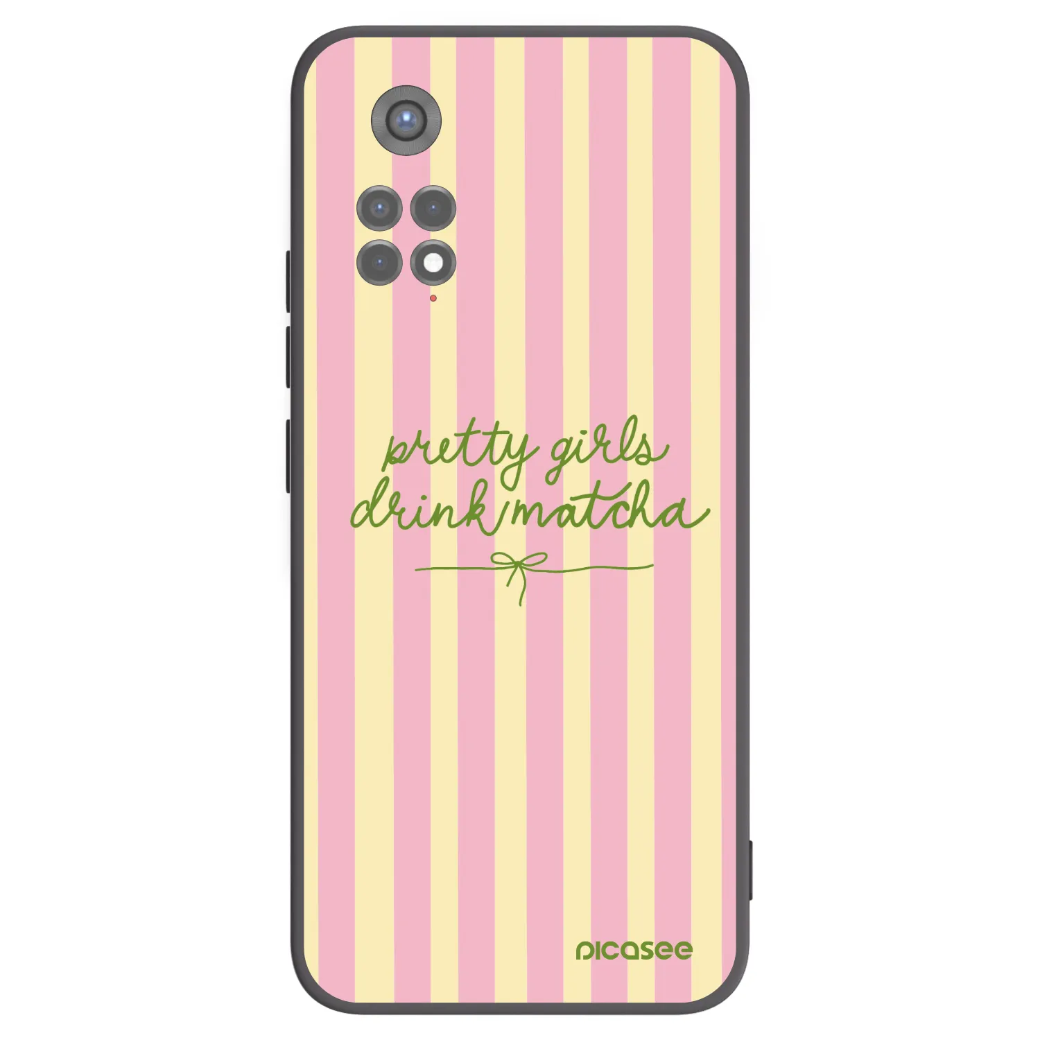 Picasee Xiaomi Redmi Note 11S 5G Hülle - Schwarzes Silikon - Pretty matcha