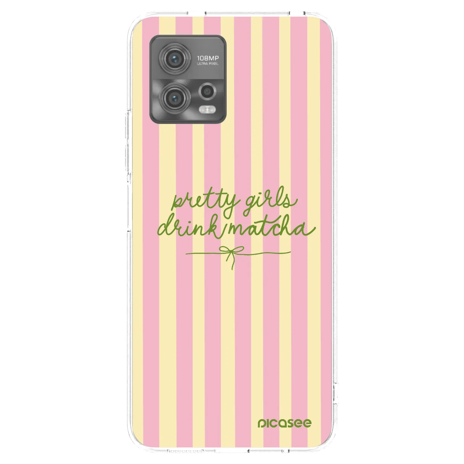 Picasee Motorola Moto G72 Hülle - Transparentes Silikon - Pretty matcha