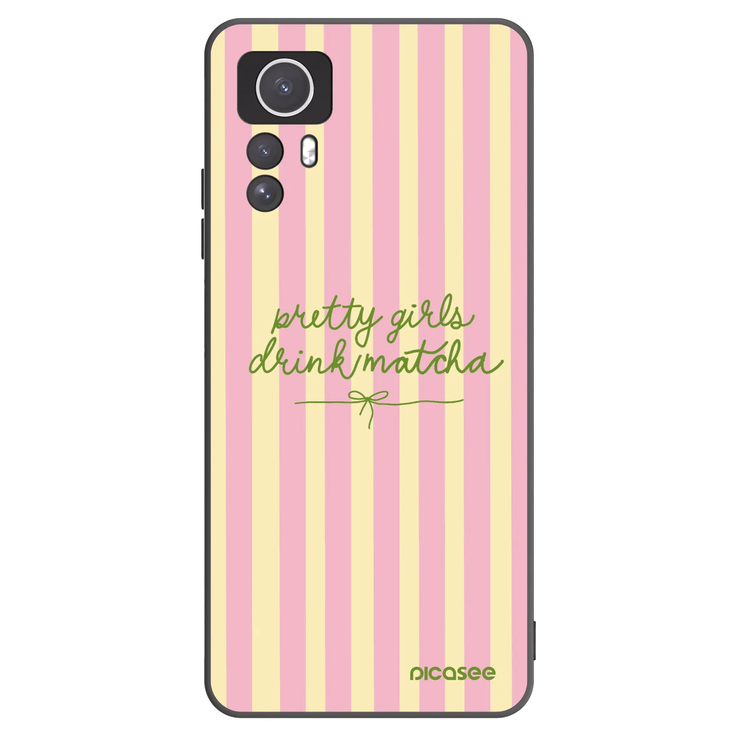 Picasee Xiaomi Redmi Note 12S Hülle - Schwarzes Silikon - Pretty matcha