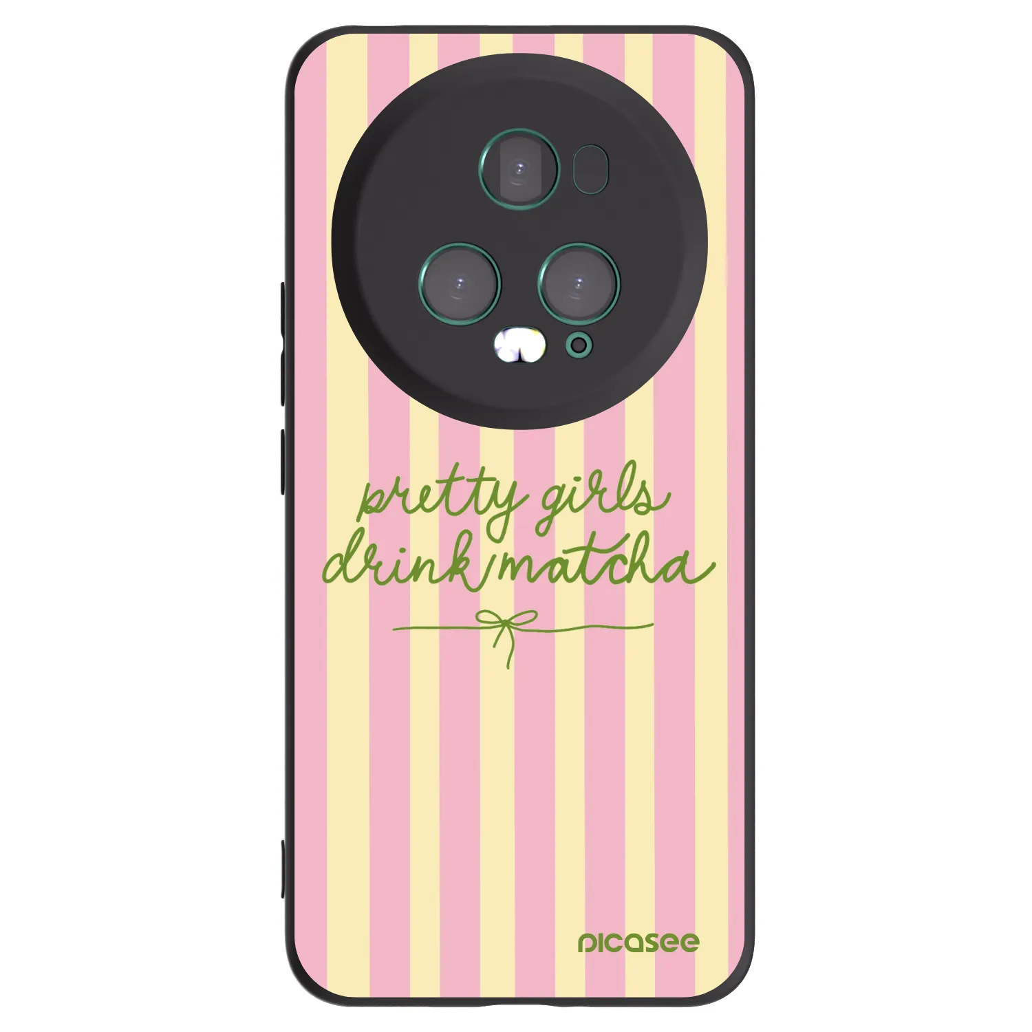Picasee Honor Magic5 Pro Hülle - Schwarzes Silikon - Pretty matcha