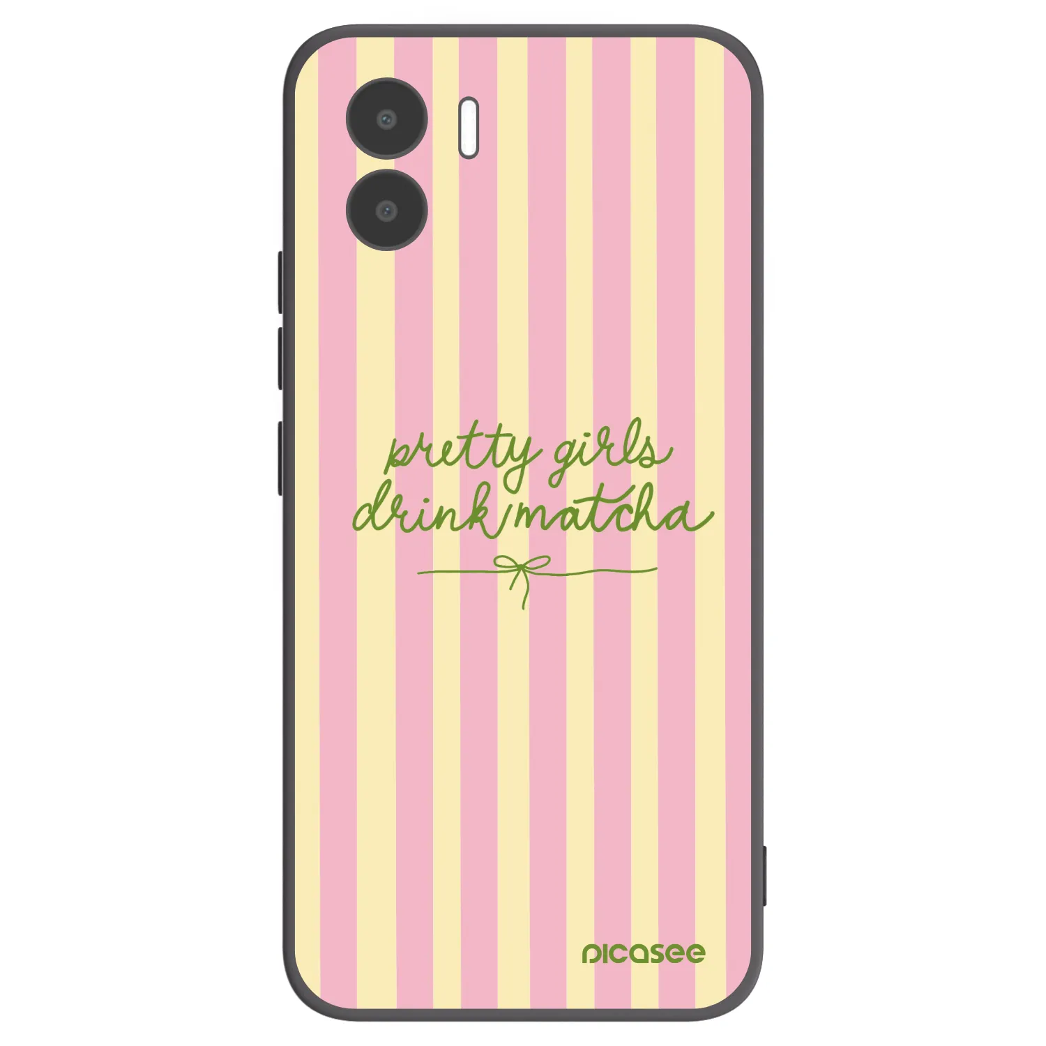 Picasee Xiaomi Redmi A2 Hülle - Schwarzes Silikon - Pretty matcha