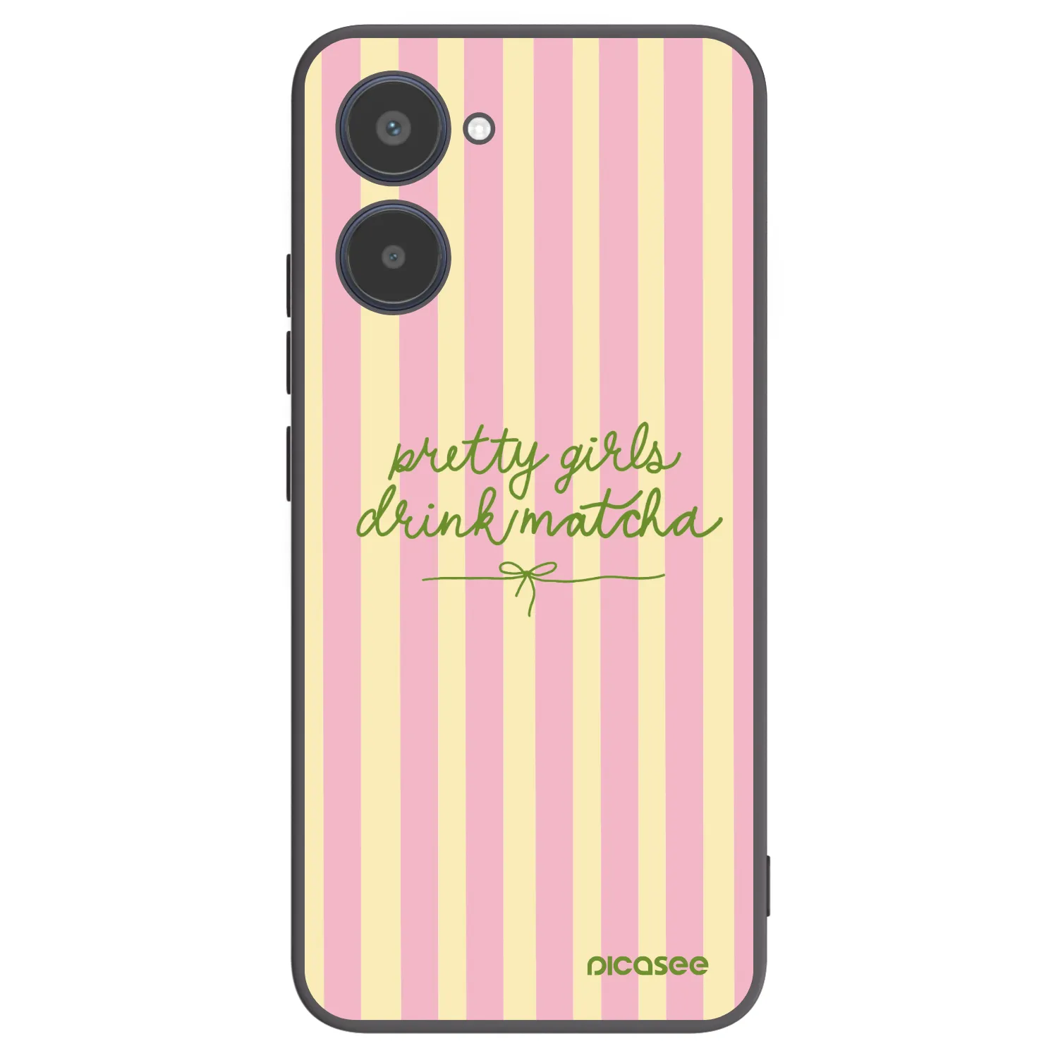 Picasee Realme 10 4G Hülle - Schwarzes Silikon - Pretty matcha