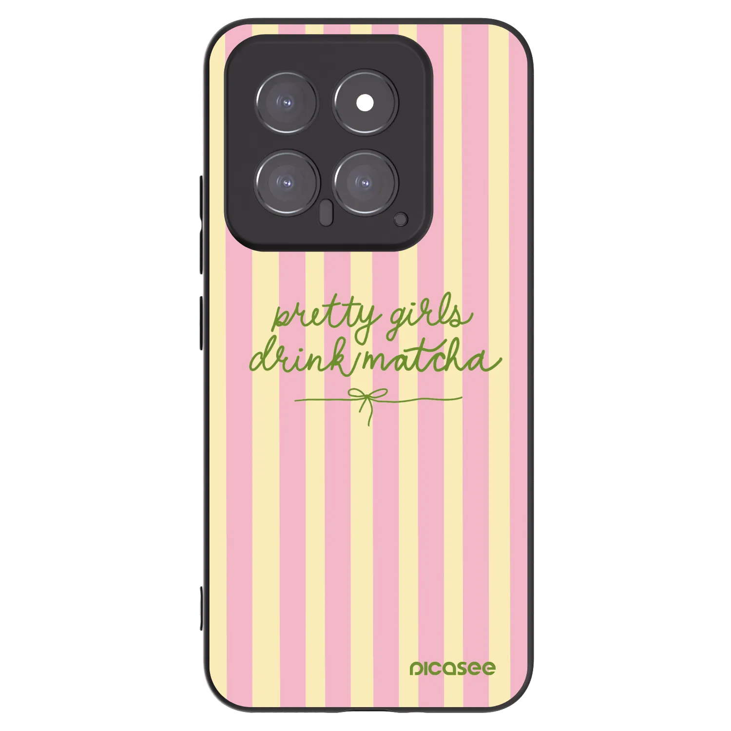 Picasee Xiaomi 14 Hülle - Schwarzes Silikon - Pretty matcha
