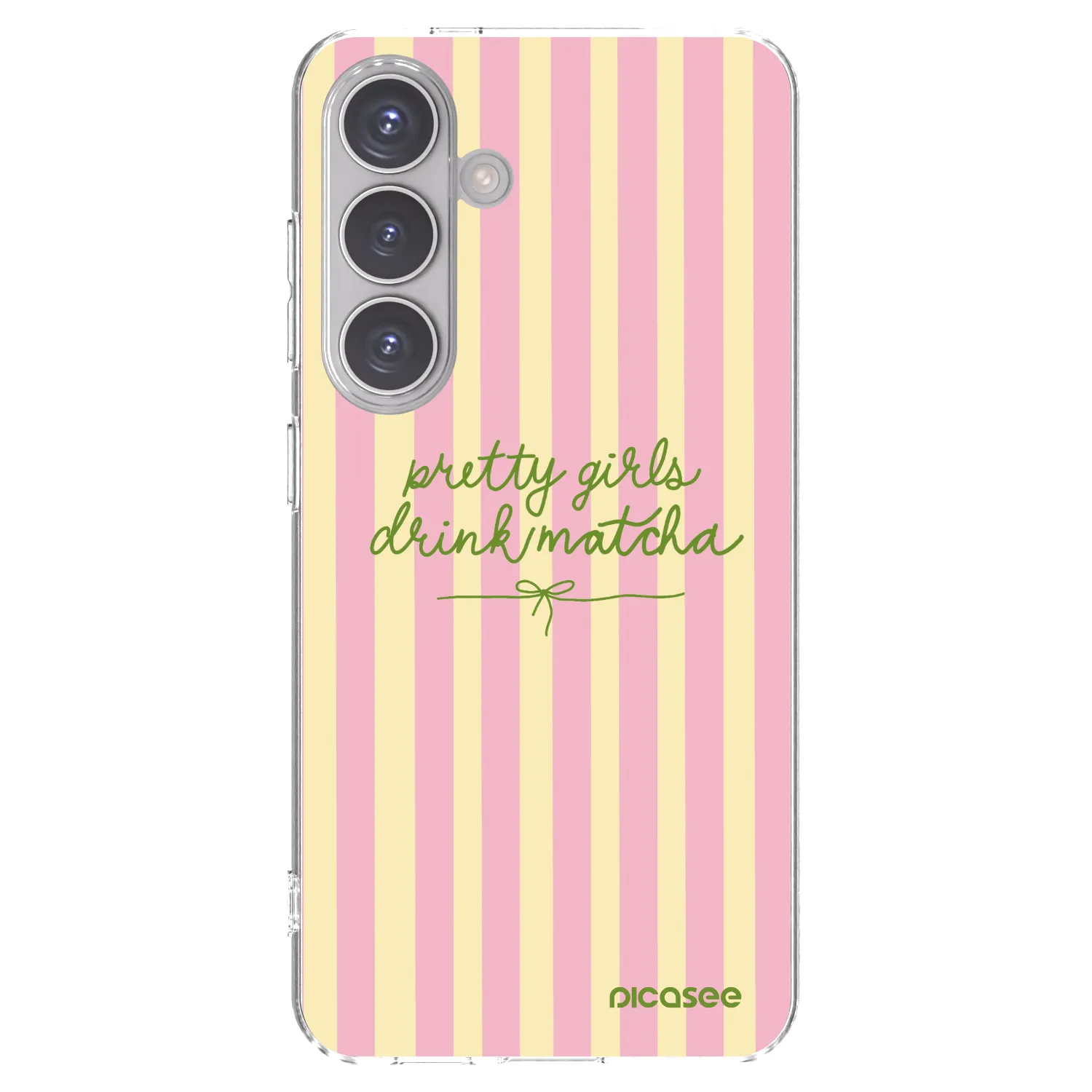 Picasee Samsung Galaxy S24 S921B 5G Hülle - Transparentes Silikon - Pretty matcha
